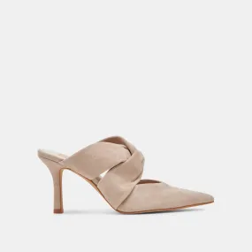 KELSY HEELS TAUPE SUEDE Eva Midsole Work Chic