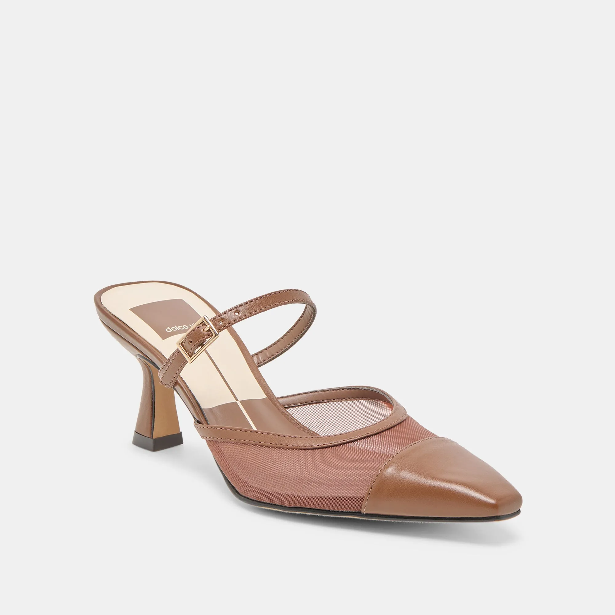 LOYD HEELS ESPRESSO MESH Boho Chic Heels Supportive Footbed