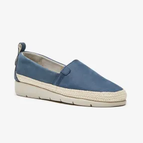 Martha Women's Leather Slip On Flat Boat Shoe View Deck