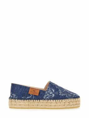Denim Espadrilles Comfortable Slip-On