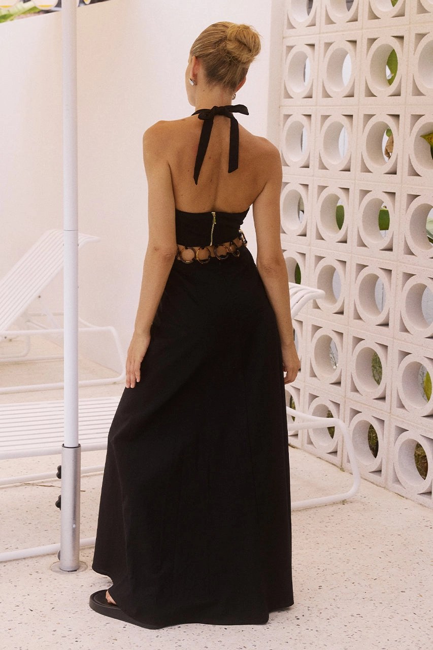 Rafini Maxi Dress - Black Easy Match