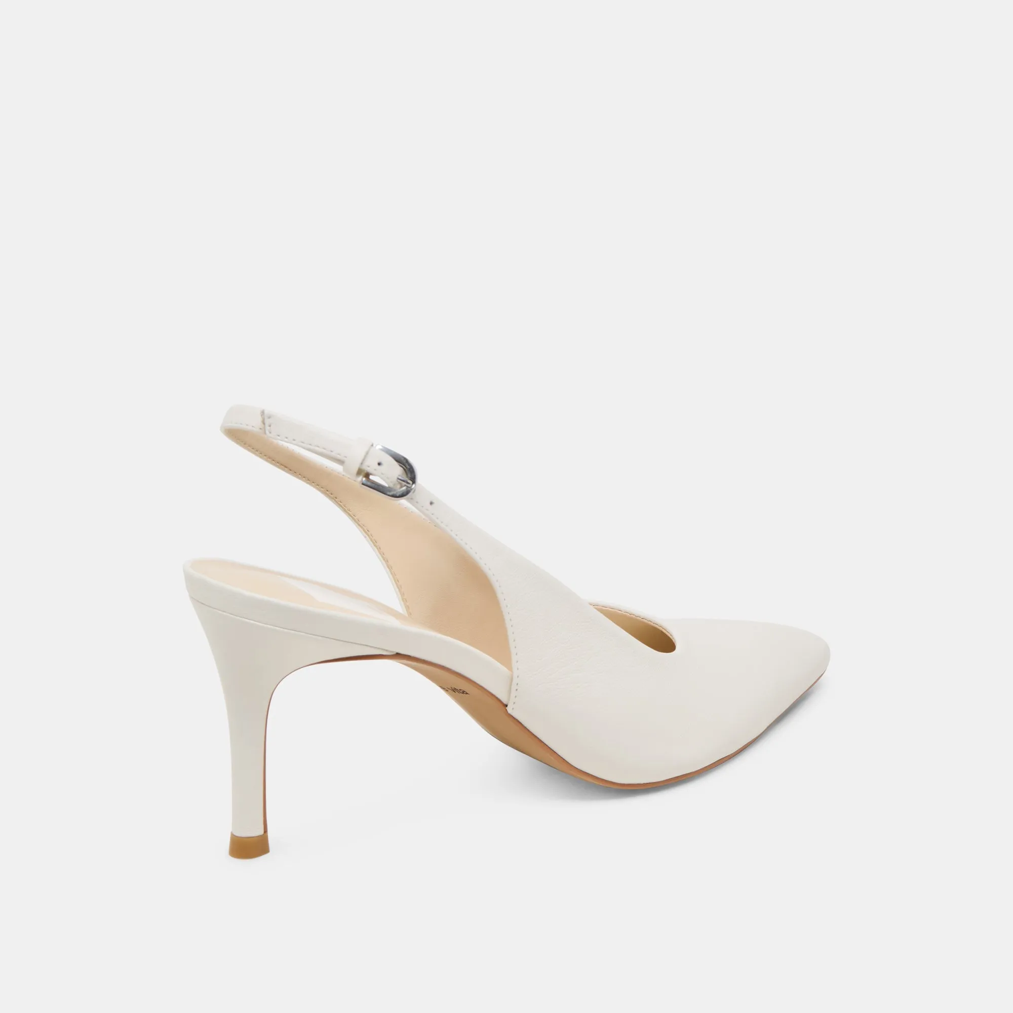 ELASI HEELS WHITE LEATHER portable