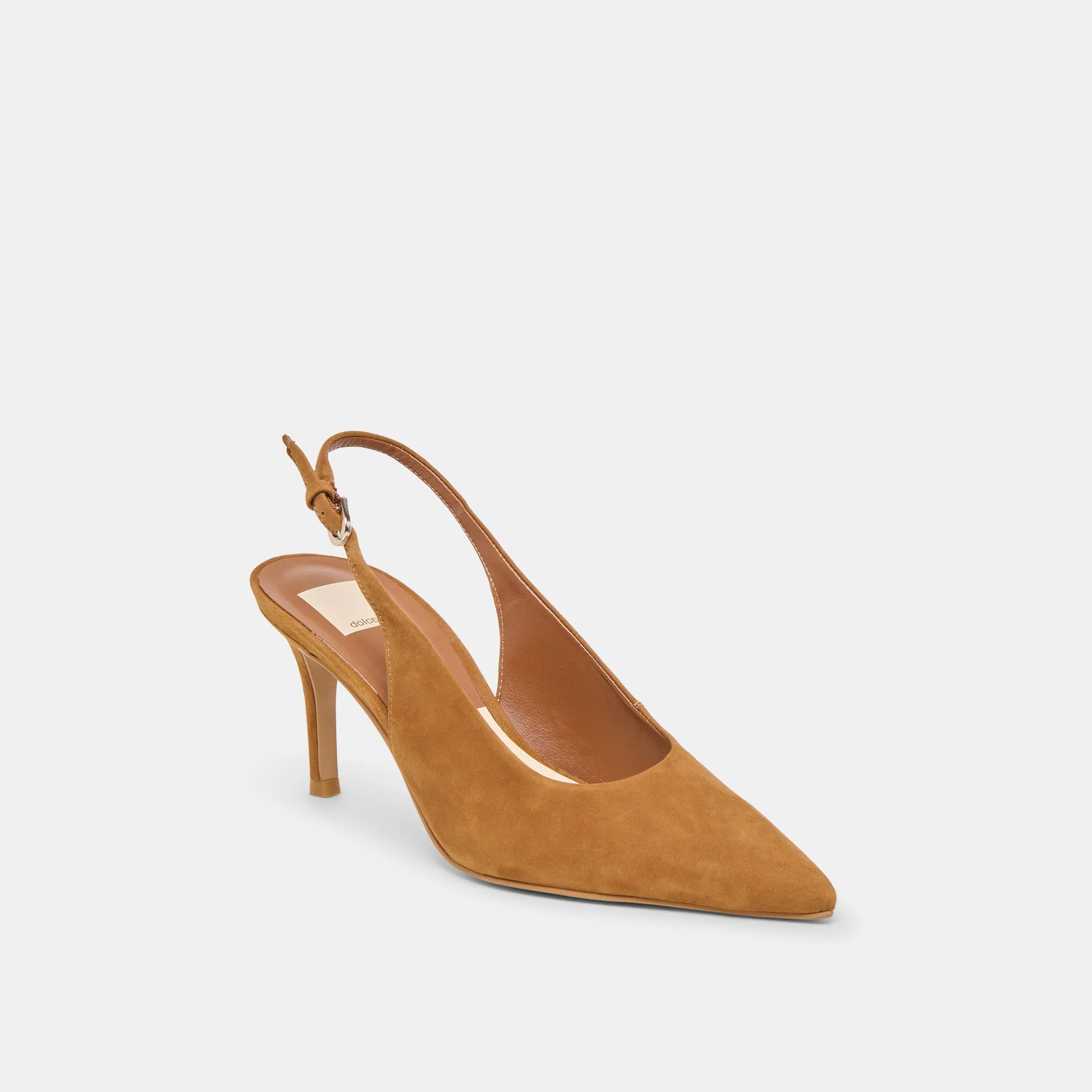 ELASI HEELS BROWN NUBUCK Stiletto Heel Boho Wedding Heels