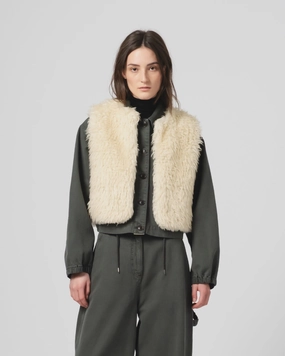 G.o.D Peak Vest Alaska Fluff Ecru Portray