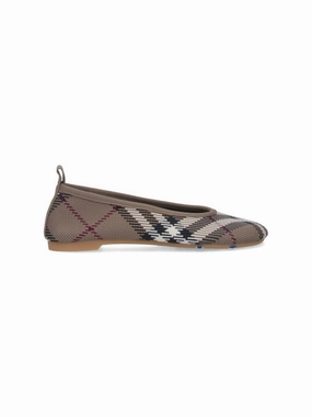 Autumn Soft No Odor Baby Check" Ballet Flats ?C Brown