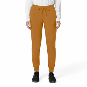 Cozy and Relaxed Carhartt Force Cross-Flex Women's Cargo Jogger Scrub Pant - Fox Brown