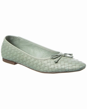 SCHUTZ Arissa Woven Leather Flat Casual Comfort Shoes