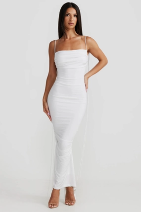 Natural Tones Wardrobe-Staple Olivia Dress - White