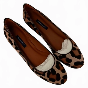 Women's The Classic Haircalf Flats In Leopard Reinforced toe Town Event