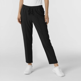RENEW Edit Women's Tapered Ankle Scrub Trouser - Black SeamlessConstruction Active Look