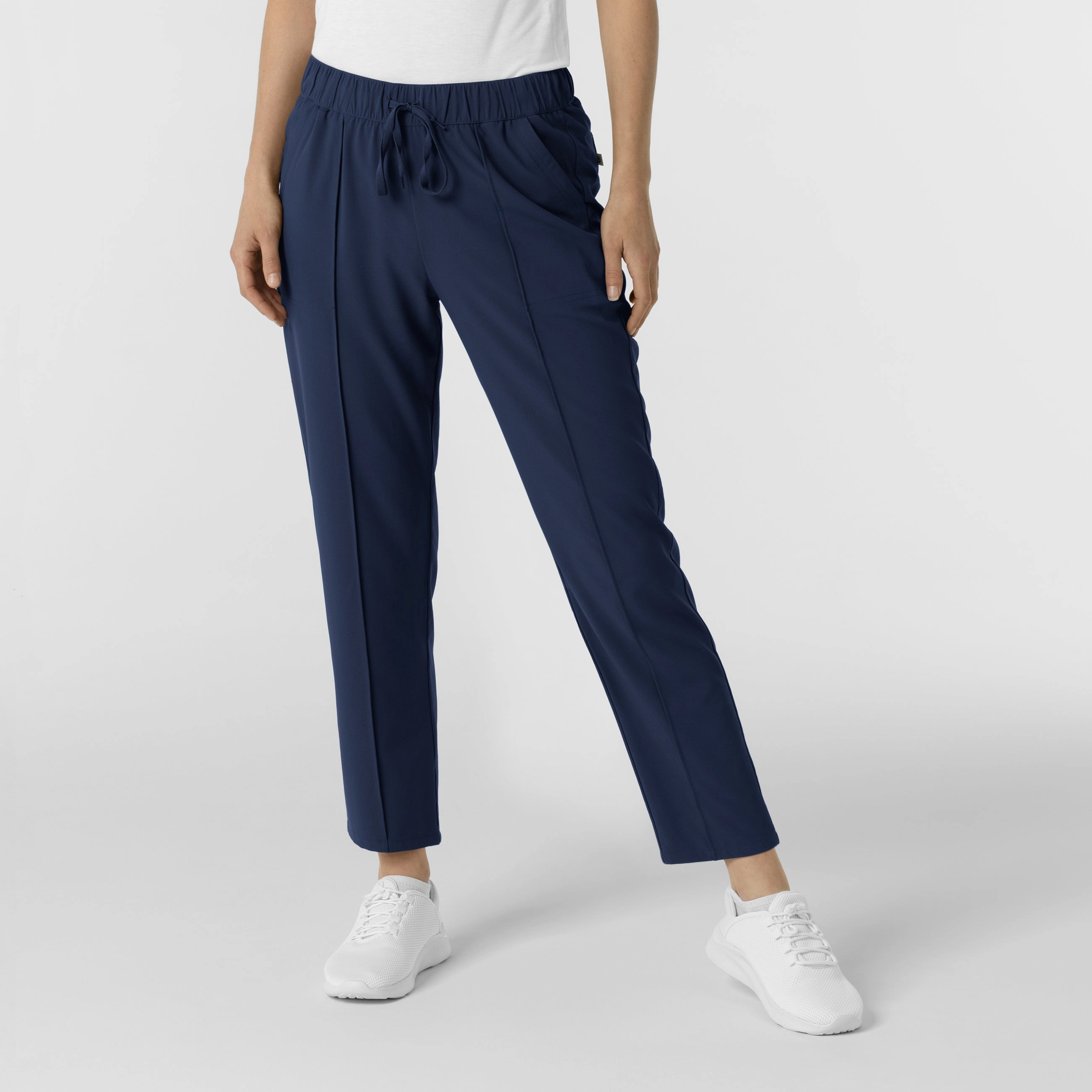 Static free Essential Look RENEW Edit Women's Tapered Ankle Scrub Trouser - Navy
