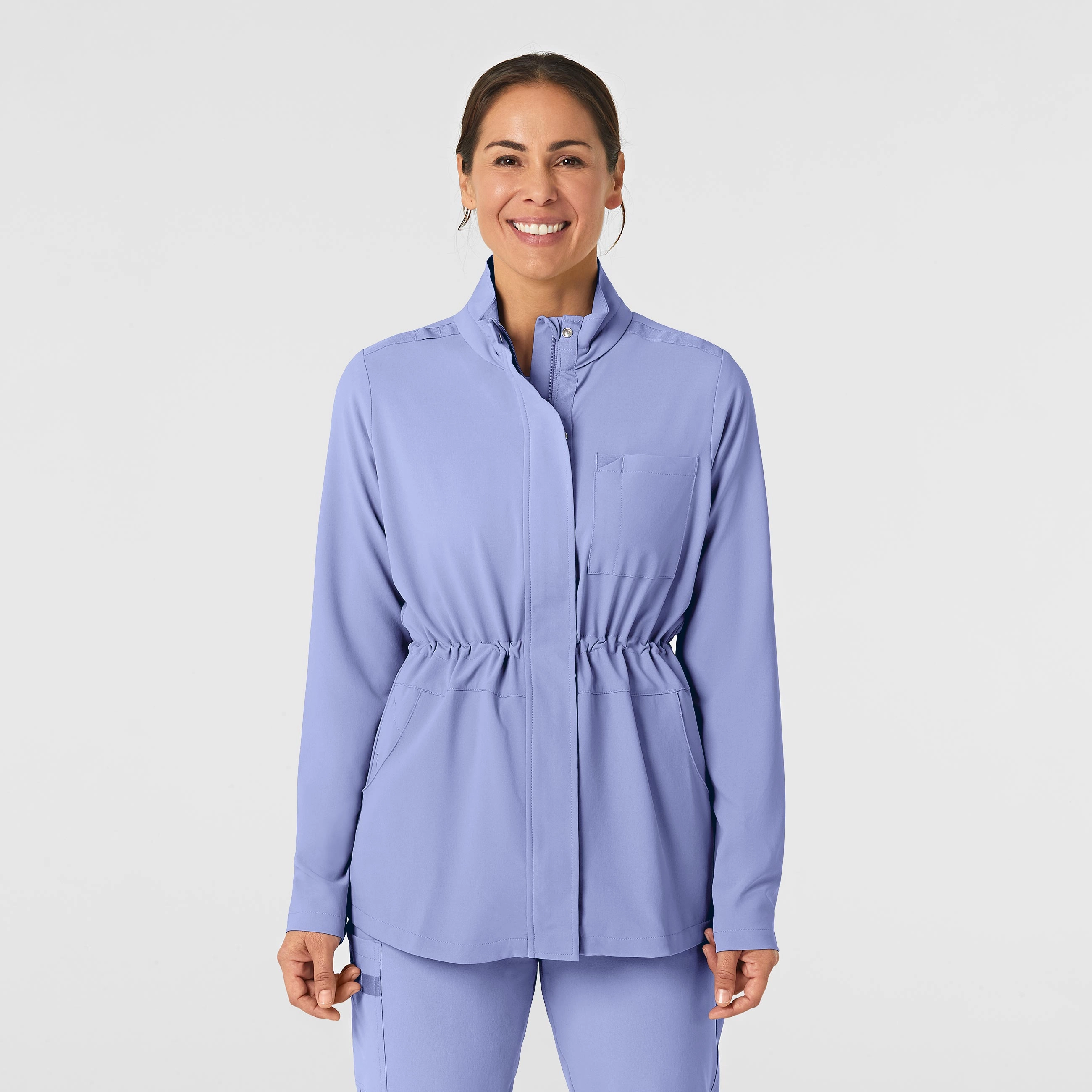 Stylish Shield RENEW Women's Convertible Hood Fashion Jacket - Ceil Blue