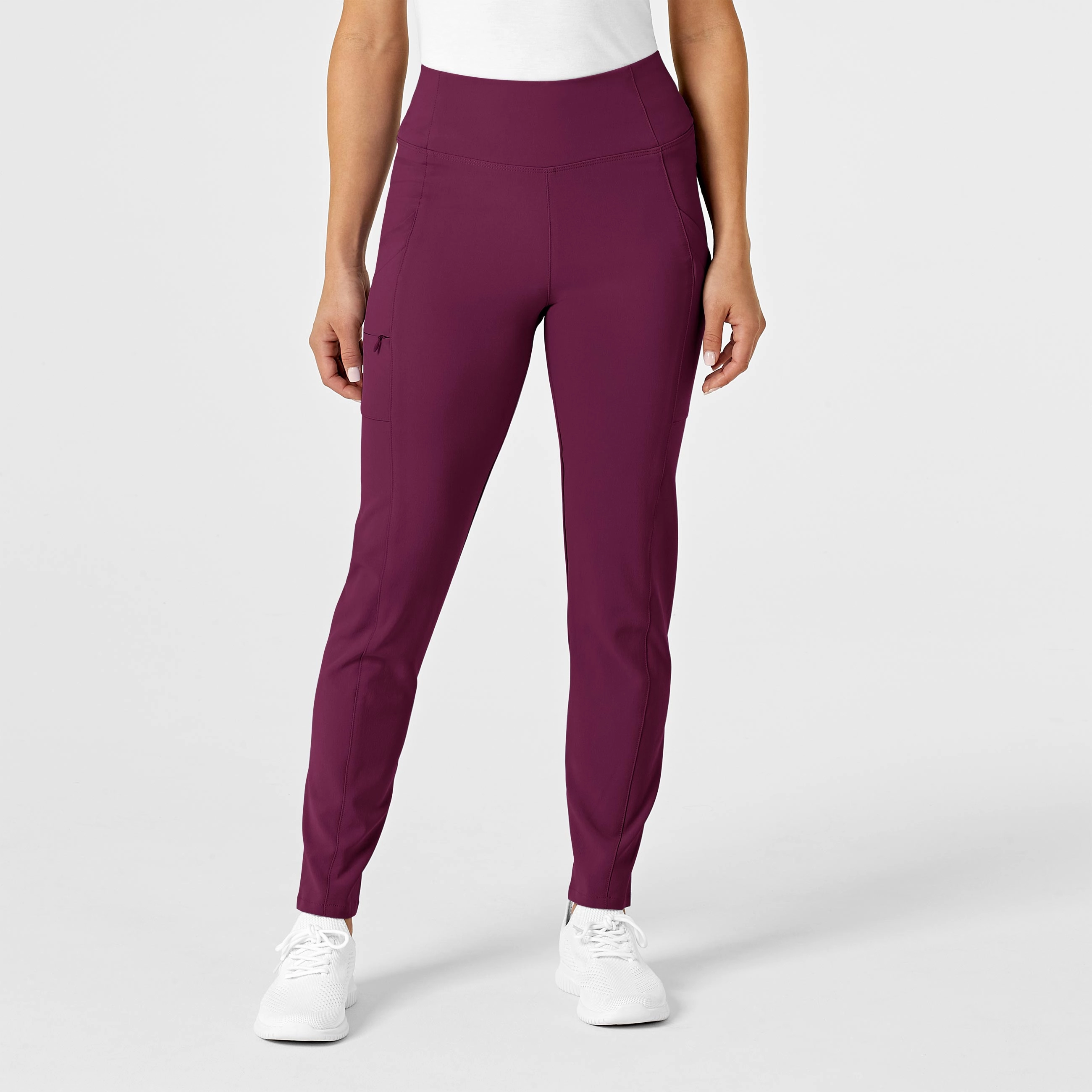 RENEW Women's High Waist Power Pant - Wine Breathable mesh design