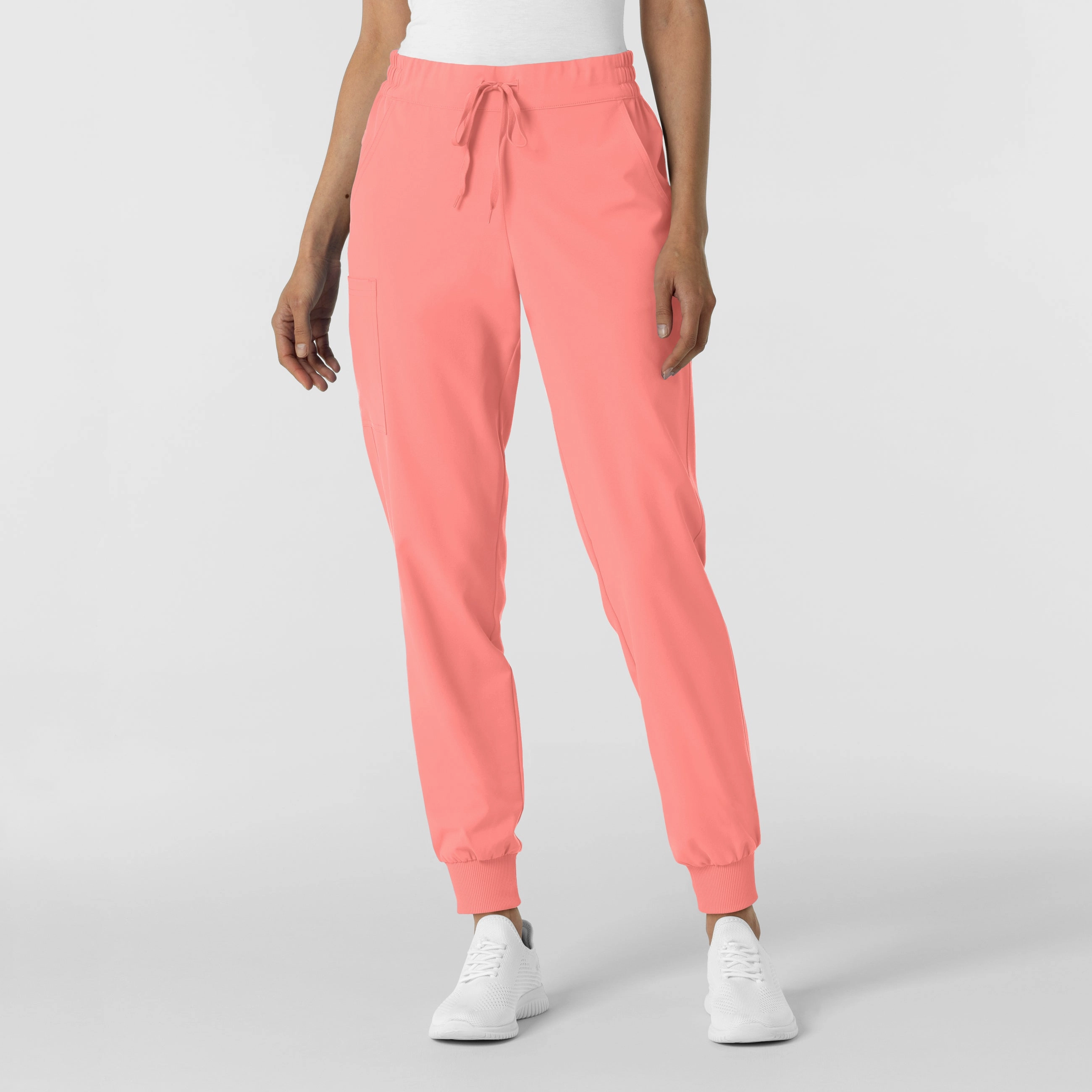 RENEW Women's Jogger Scrub Pant - Paradise Pink Comfy Style Sporty Touch