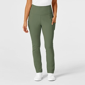 Core Essential RENEW Women's Straight Leg Yoga Pant - Olive