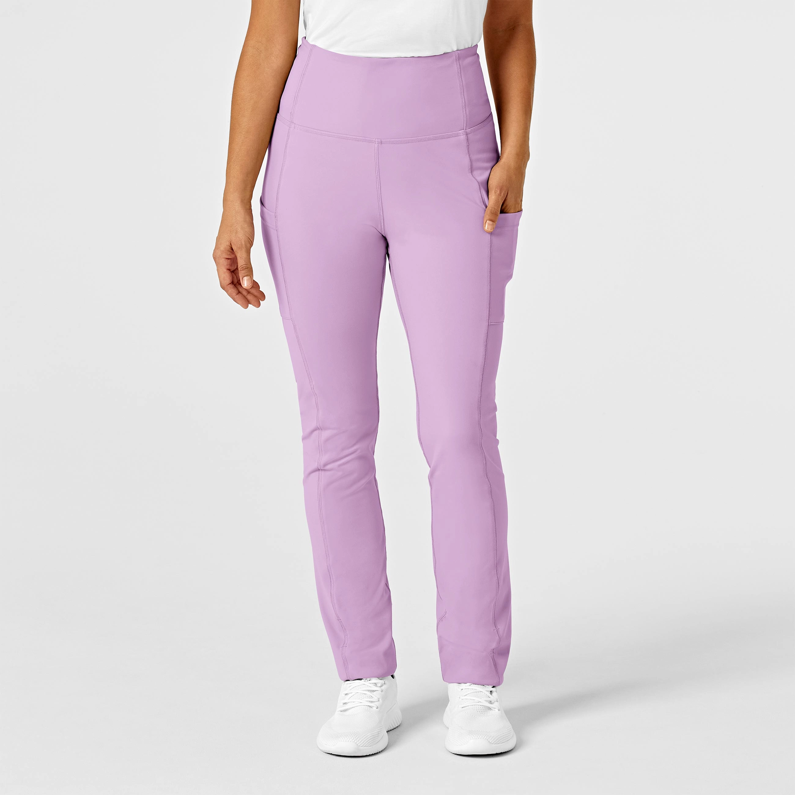Basic Style RENEW Women's Straight Leg Yoga Pant - Violet Tulle