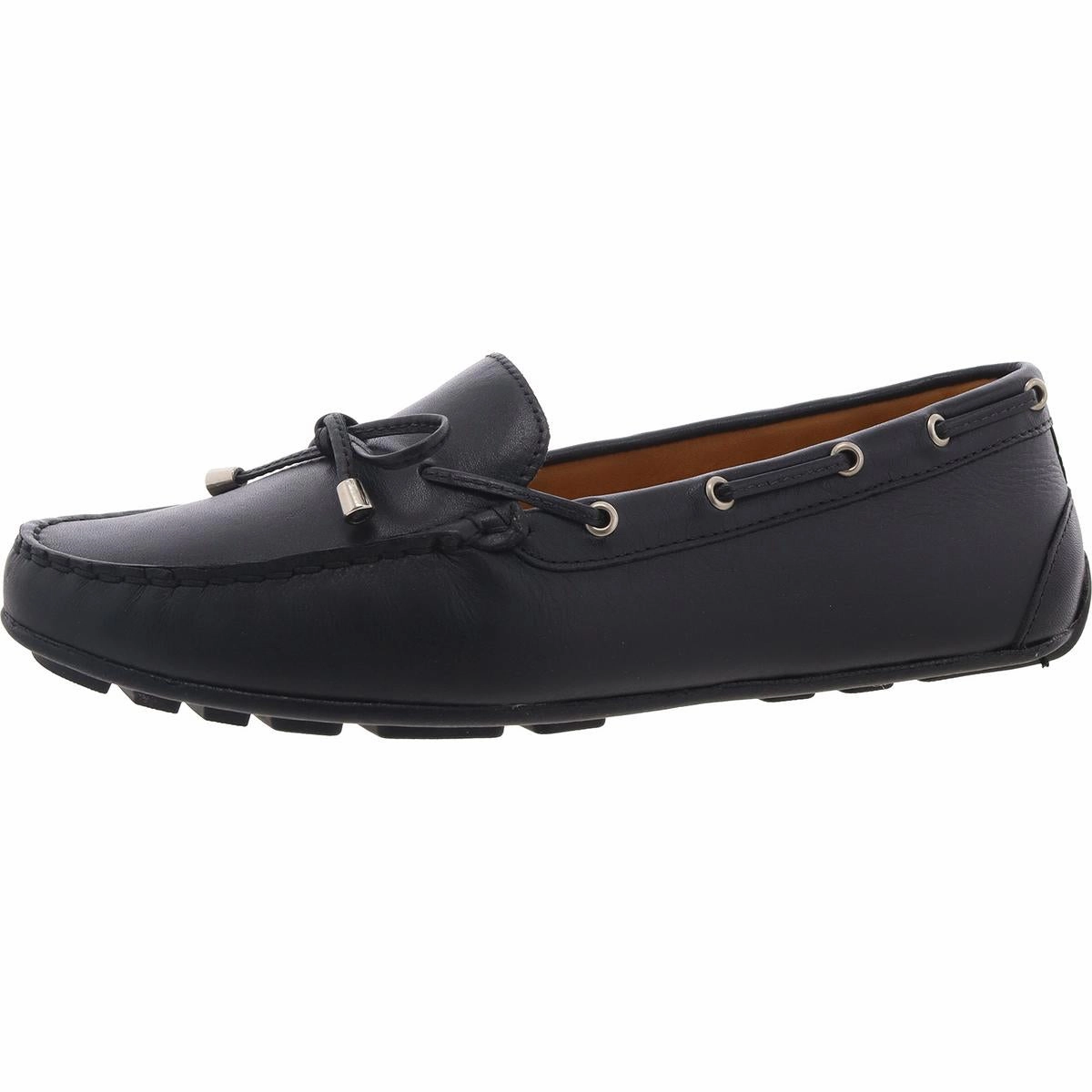 Riverview Womens Cushioned Footbed Leather Moccasins Port Glow