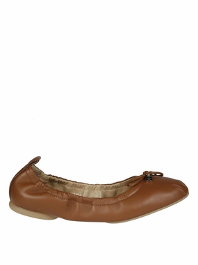 Teen Trend Rounded Toe Ballerina Flats With Soft Gathered Upper