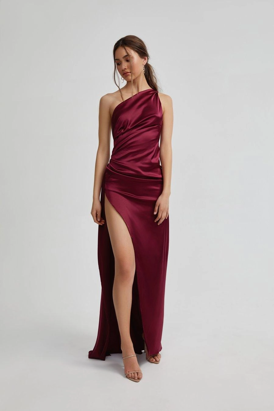 Petite-Size Samira Dress - Burgundy