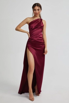 Beach Walk Samira Dress - Burgundy