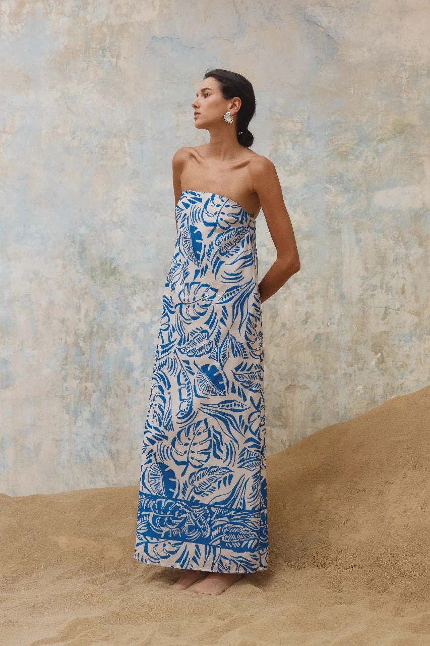 Hand-Wash Soft Colorway Santina Maxi Dress - Print