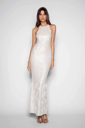 Sasha Gown - White Sophisticated Comfort