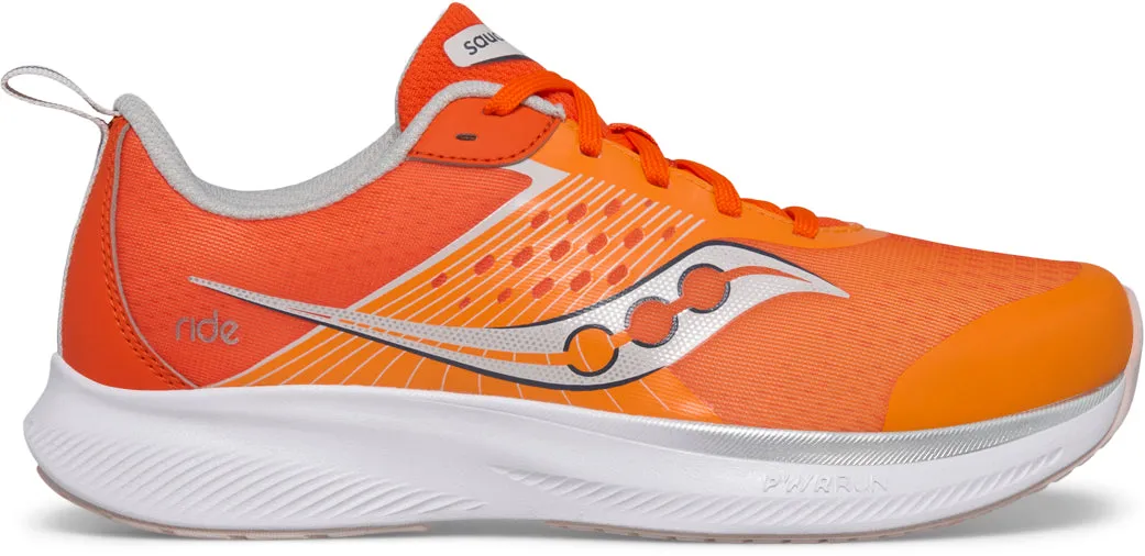 Saucony Ride KDZ Junior Running Shoes - Orange night - running shoes leather - strap shoes