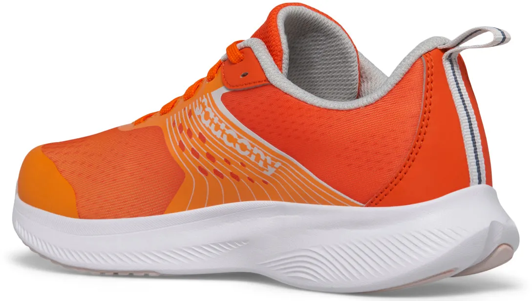 Dynamic Arch Frame Hyper Breathable Knit Saucony Ride KDZ Junior Running Shoes - Orange