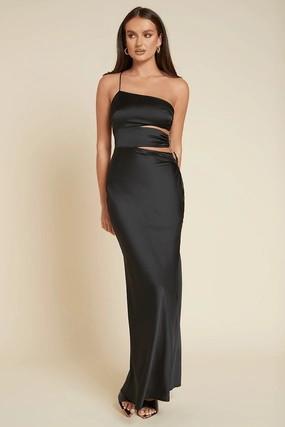 Sayer Maxi Dress - Black Mood Focused