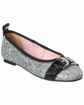 Scotch & Soda Mira Glitter & Leather Ballet Flat Minimalist Look