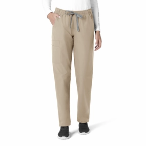 Carhartt Force Essentials Unisex Elastic Waist Cargo Scrub Pant - Khaki Core Fit Design