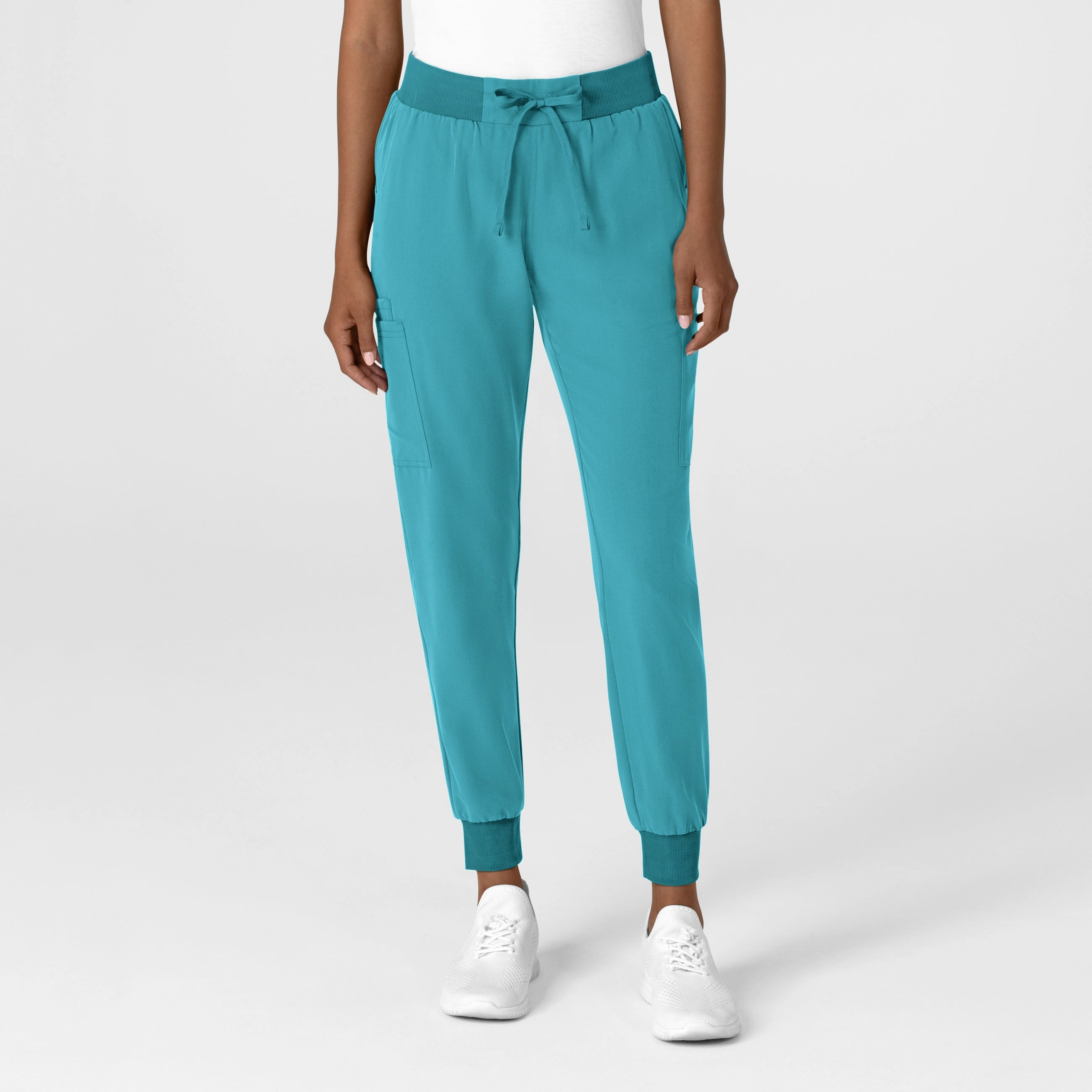 Timeless Comfort Fit Nova Women's Jogger Utility Scrub Pant - Teal Blue
