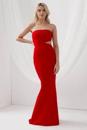 Serafina Dress - Red Texture Soft Stylish and Comfortable