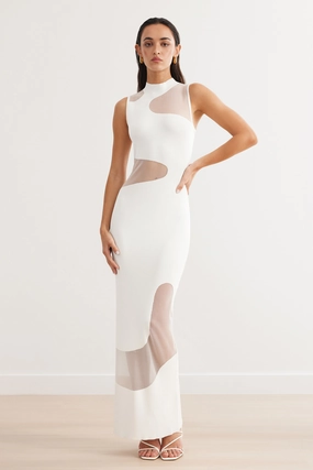 Sierra Dress - White Peace View