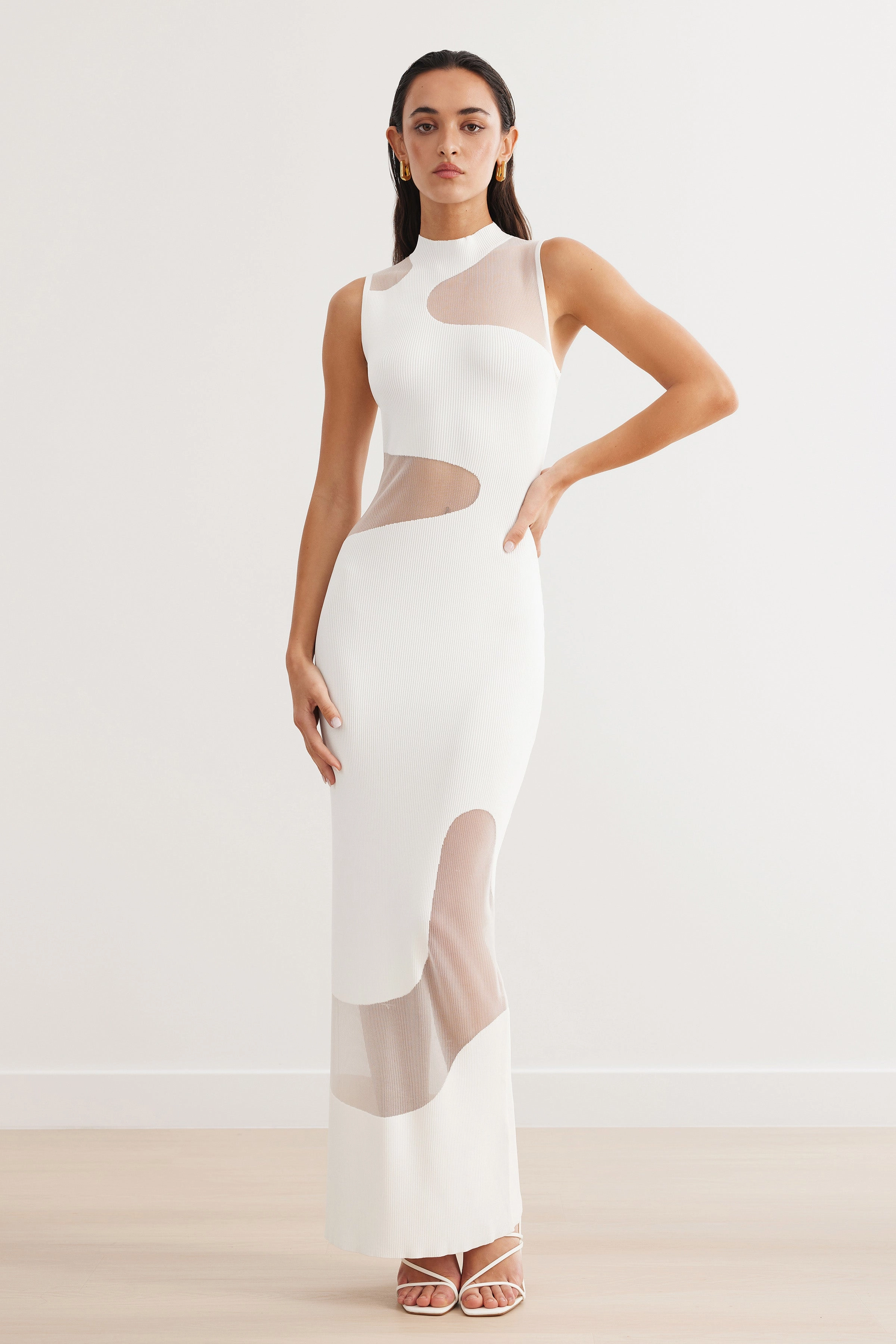 Sierra Dress - White Peace View