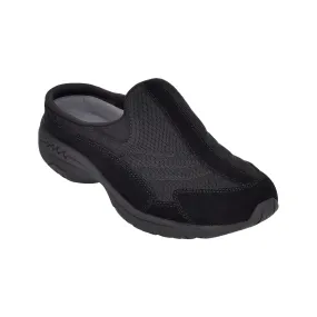 Black Traveltime Sporty Slip On Mule Marina Step Track Glow