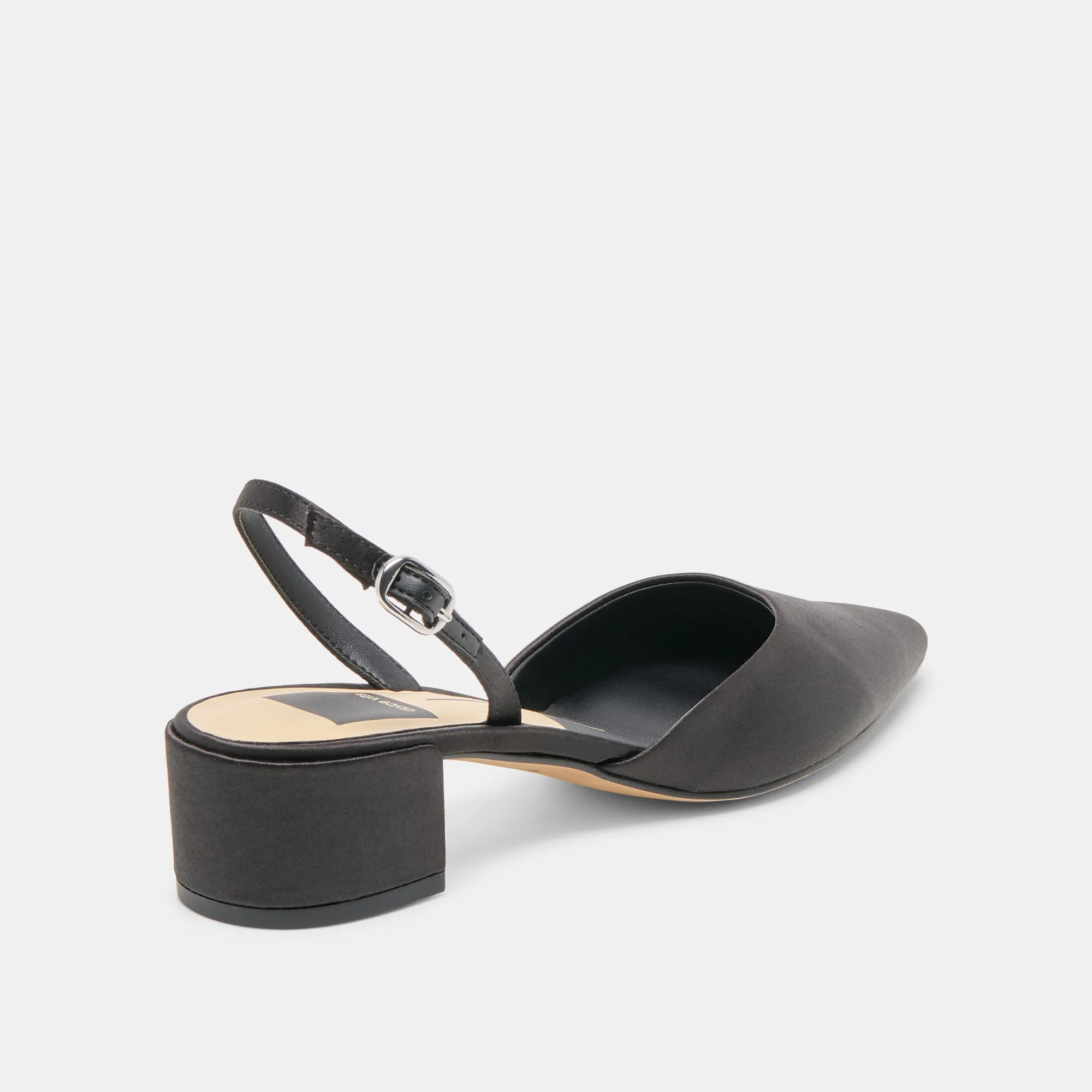 CAREL HEELS ONYX SATIN Casual Platform Heels