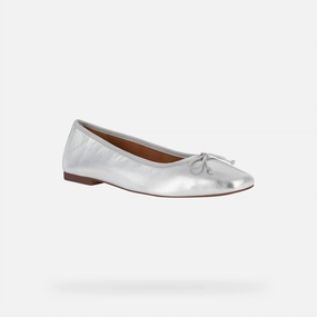 Women Marsilea Flats In Silver Timeless Comfort
