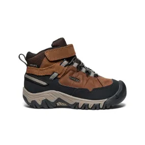 Little Kids' Targhee IV Waterproof Hiking Boot  |  Bison/Brindle Comfortable Straps Thermal Core Rainy Day Commuter