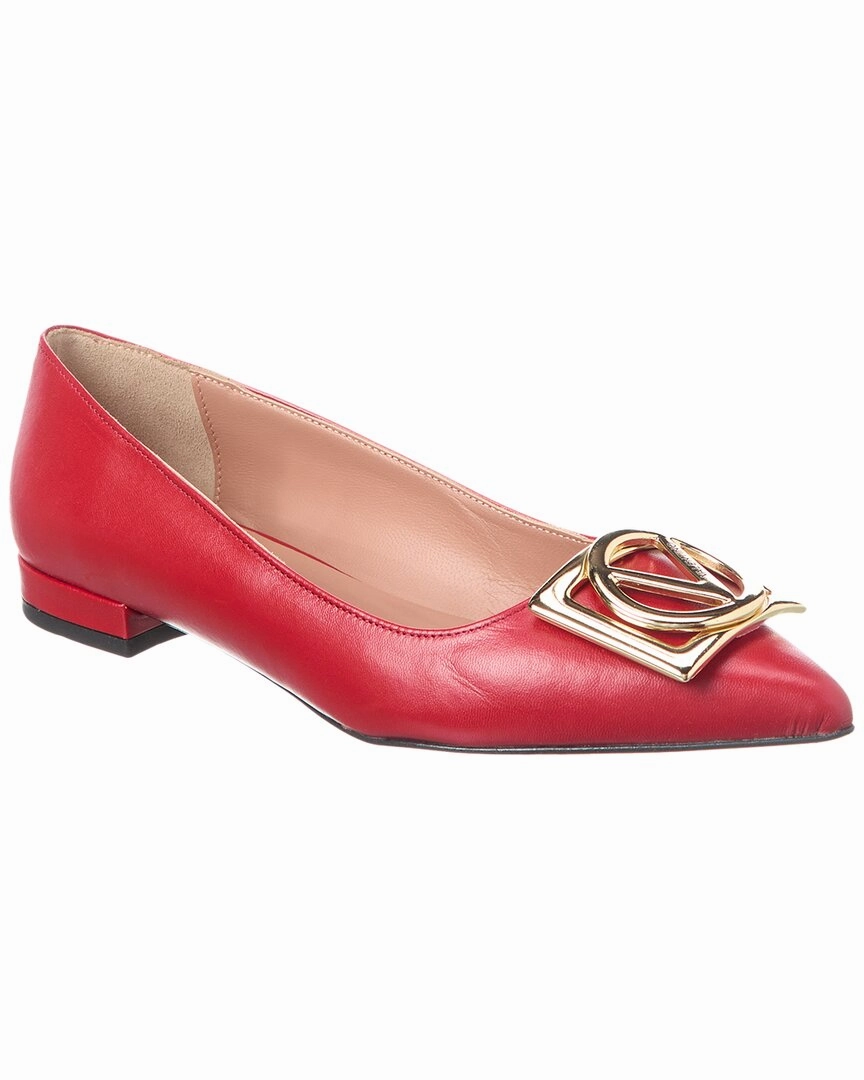 Smooth Surface Shopping Mood Valentino by Mario Valentino Flora Leather Flat