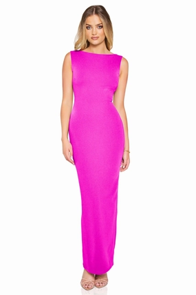 Hot Now Nookie Bliss Maxi Dress - Fuchsia