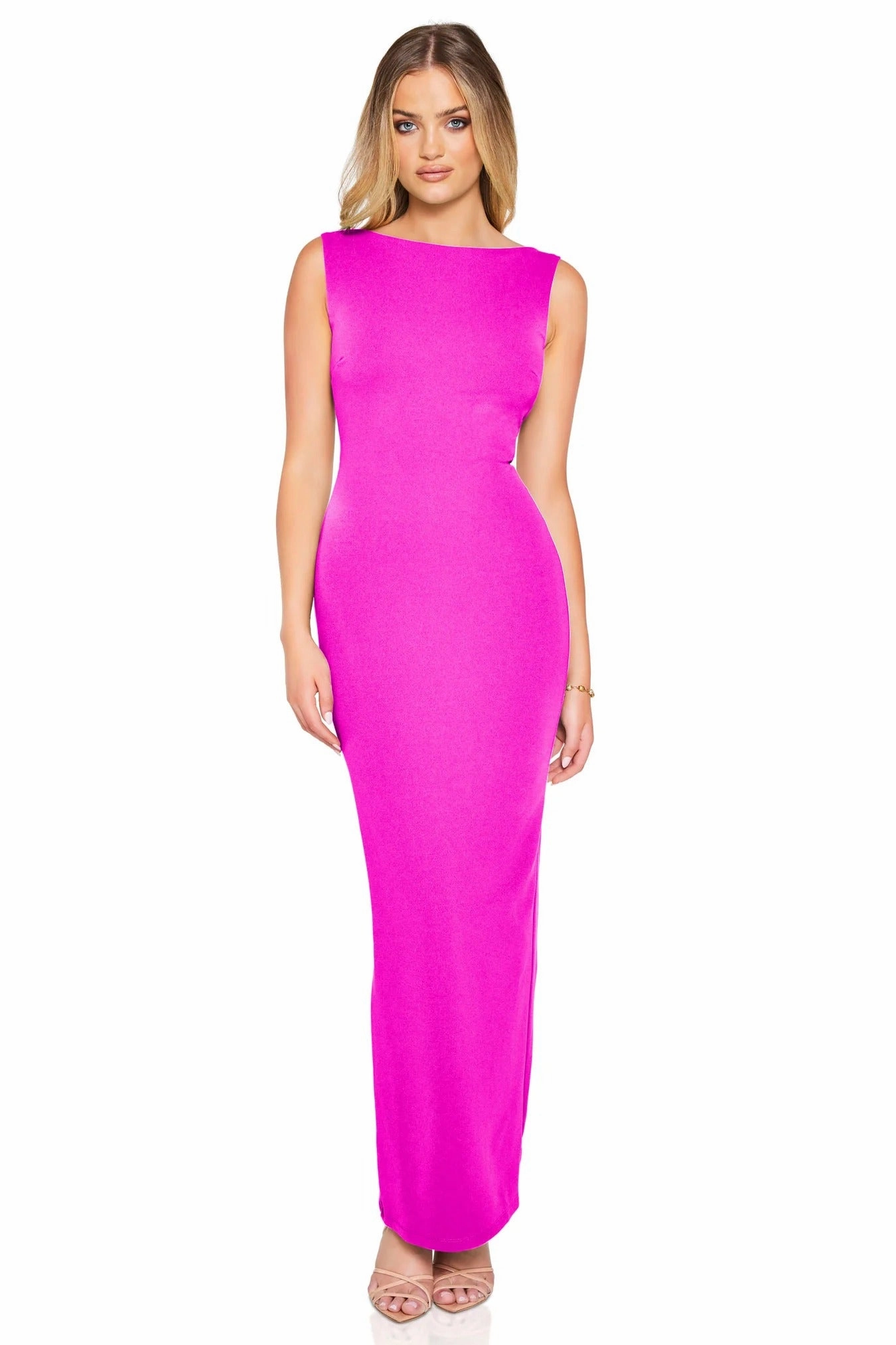 Hot Now Nookie Bliss Maxi Dress - Fuchsia