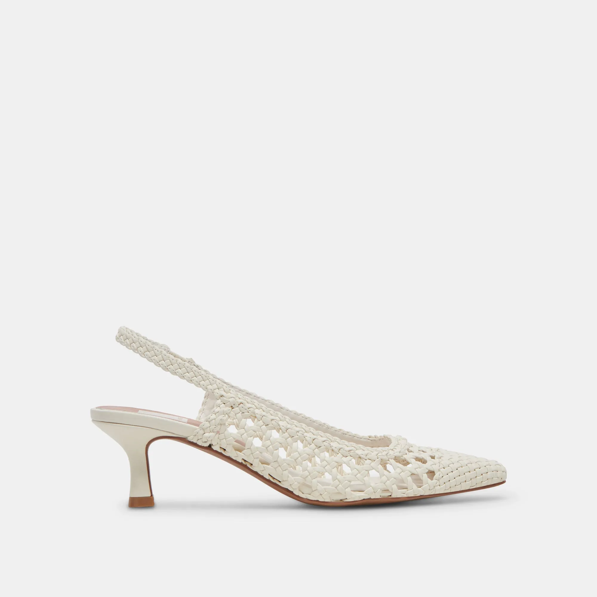 OLYMPA HEELS WHITE STELLA suede look Ventilated