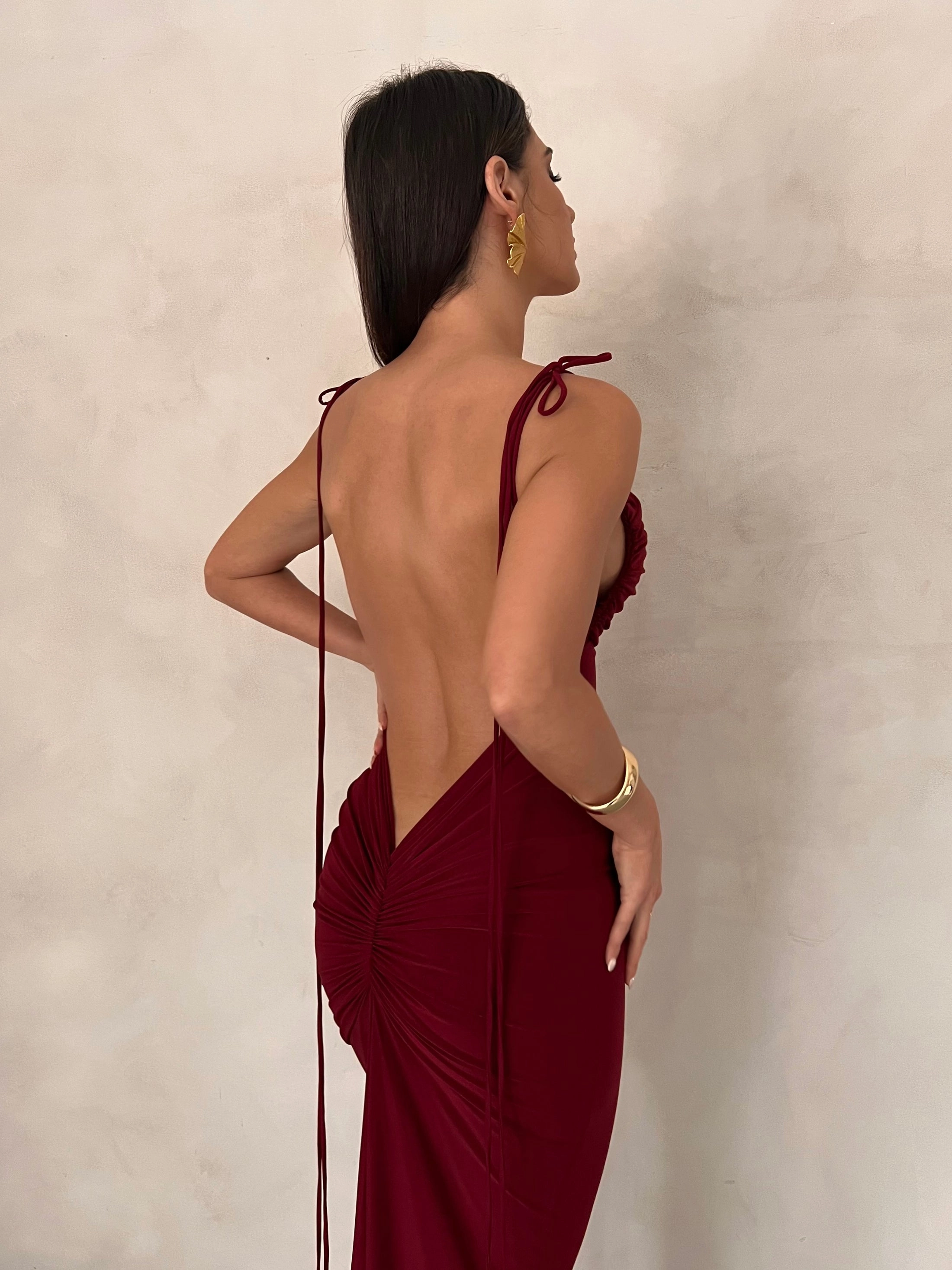 Jiani Gown - Wine Trend Fit