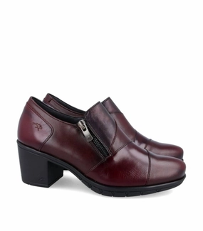 Women's Nydia Shoes In Sugar Burdeos Comfortable Sole