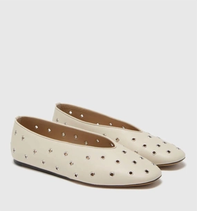 Date wear Durable Cushion Women's Regency Slipper In Ecru Woven Leather