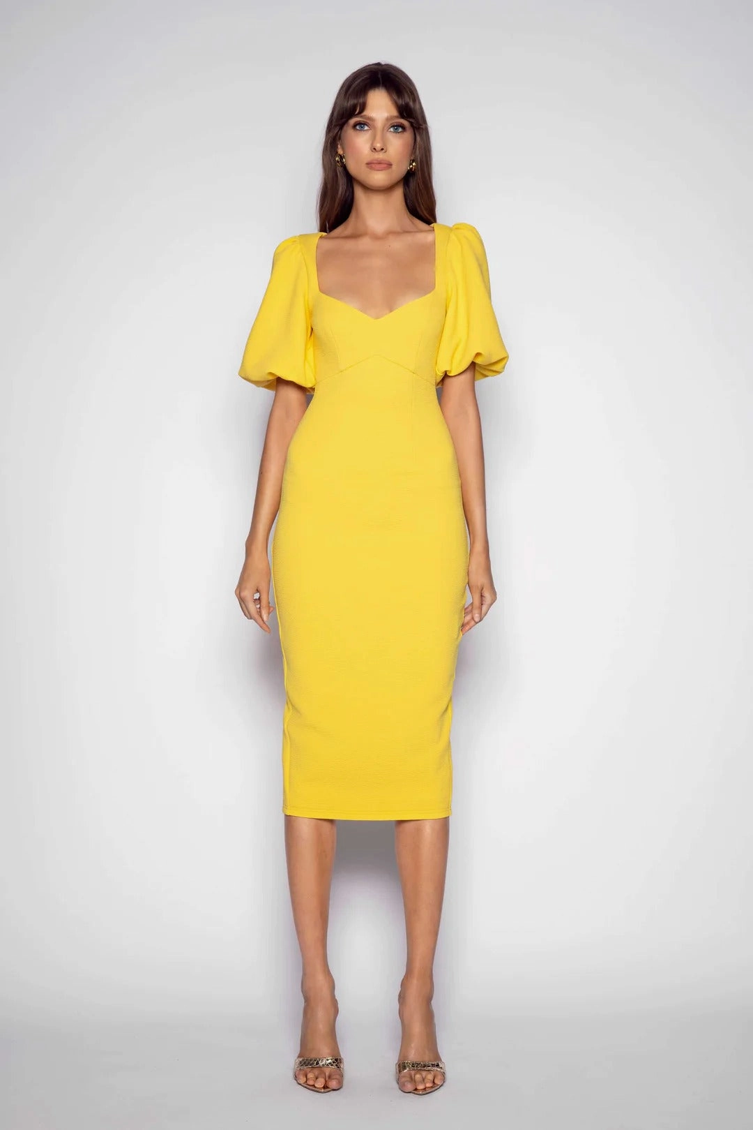 Maryanne Dress - Lemon Layered Look