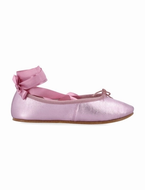 Trendy Appearance Sophia Metallic Finish Ballet Flats