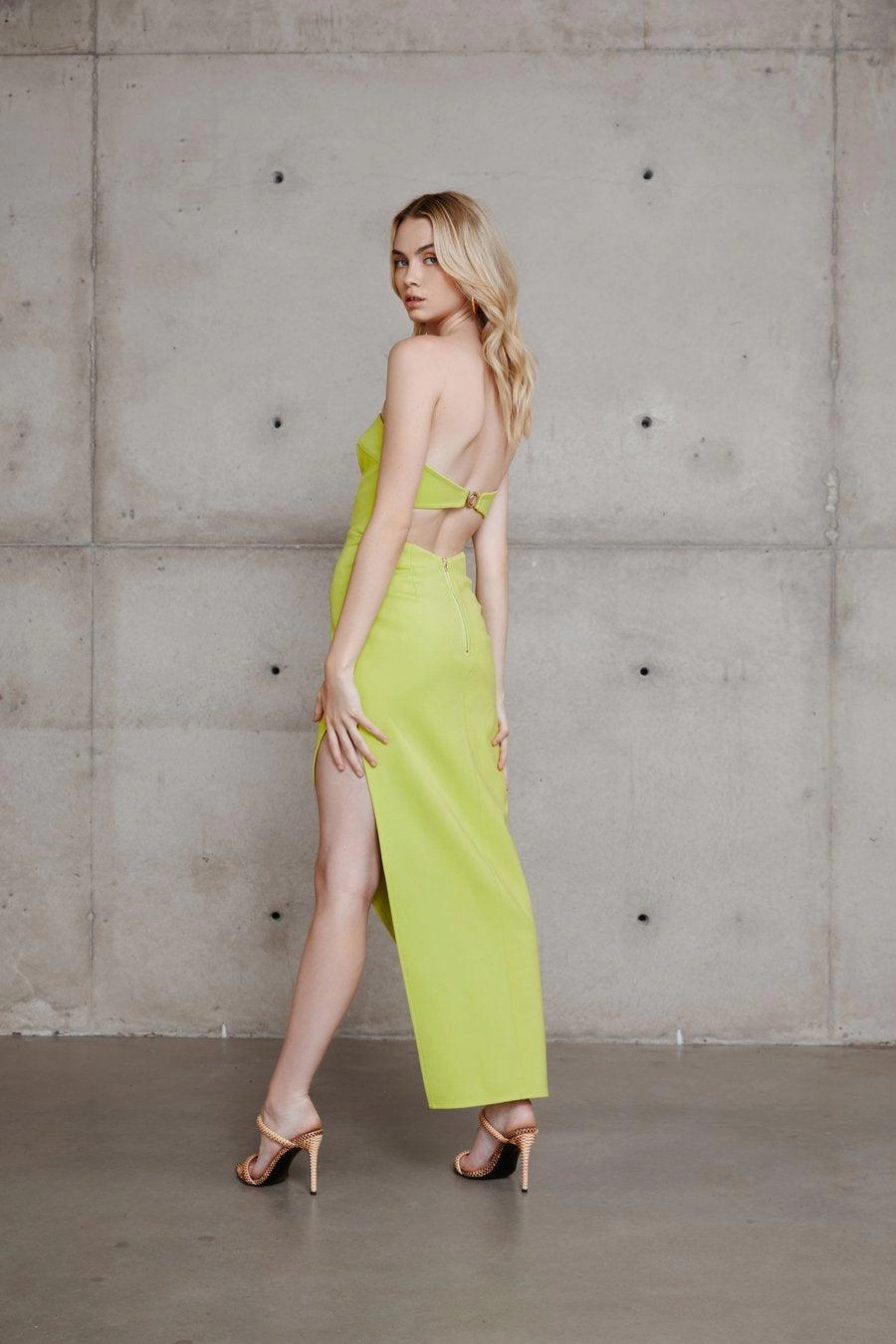 SmoothEdgeFinish Deka Dress - Lime