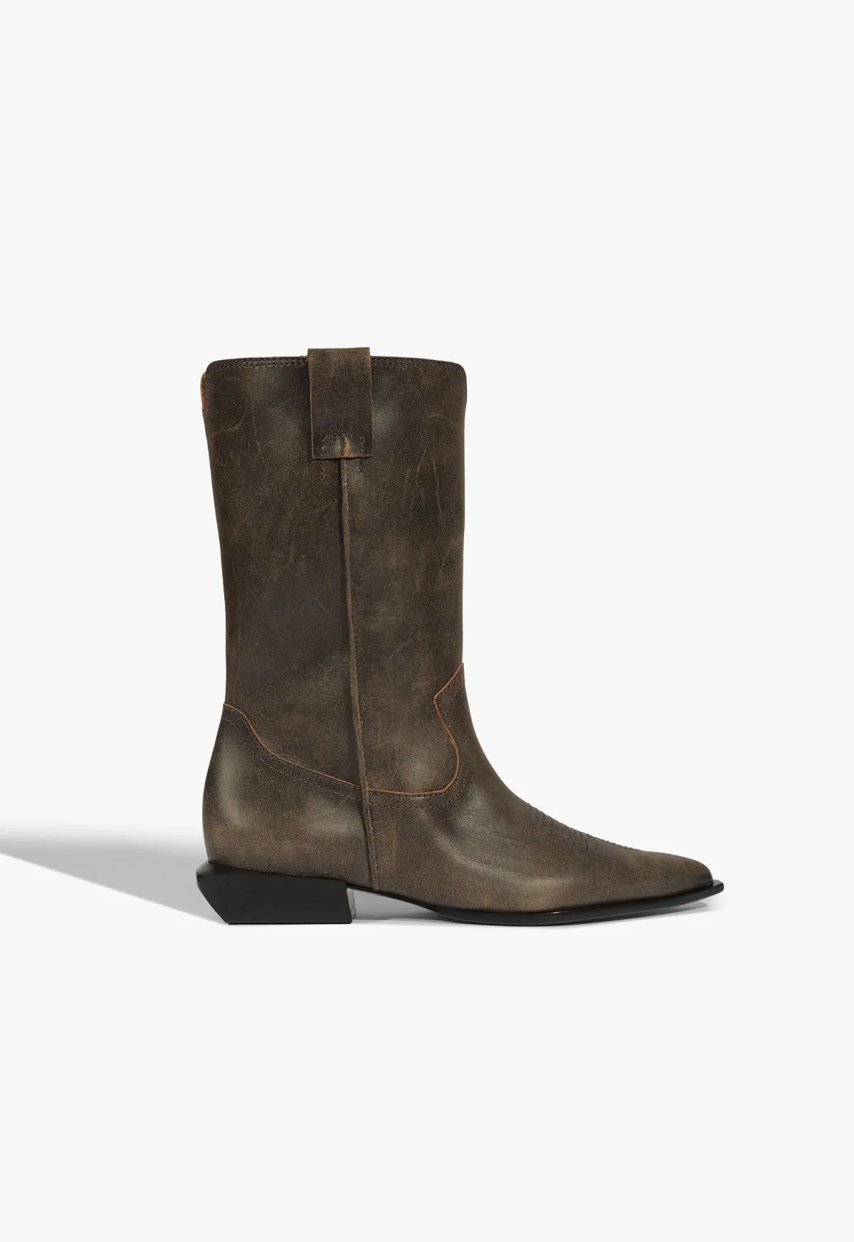 Ashley Leather Bootie PU midsole Flexible Construction